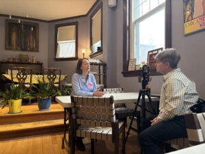 Sonia Turgeon, Sophia's House Program Manager, sits down with Susan Cover of Spectrum News Maine
